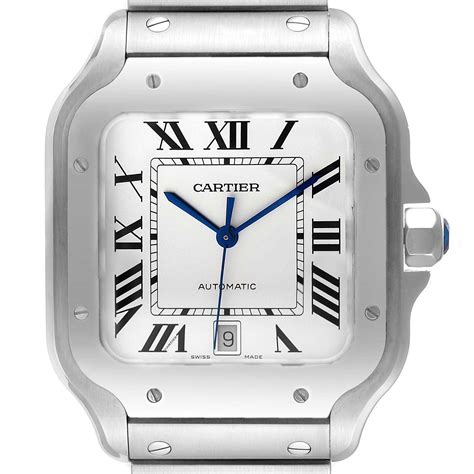silver cartier watch
